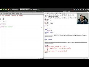 Diferenças entre o python shell e o editor de programas no IDLE (COM110 - UNIVESP)