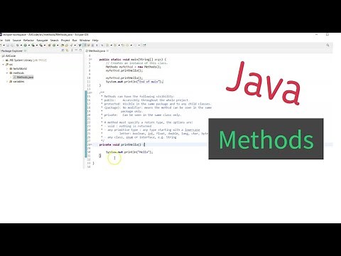 Java - Methods, part 1: No parameters, no return type