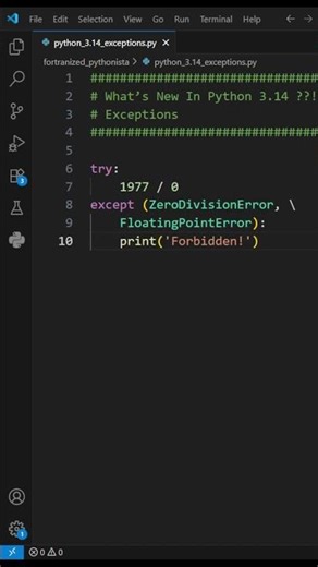What’s New In Python 3.14? | Part 2 | Exceptions | #python