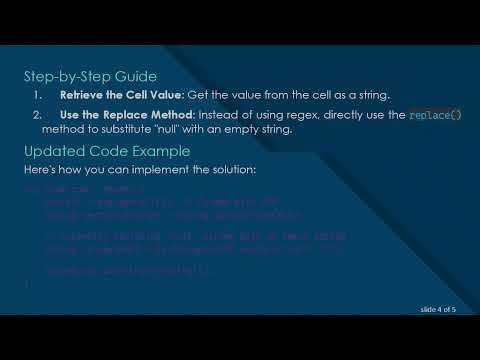 How to Convert null Values to Empty Strings in Java Using Regex