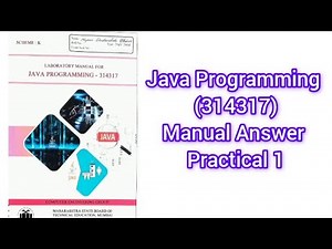 Java programming (314317) JPR Manual Answer Practical 1
