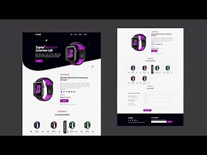 Responsive Landing Page Design Using HTML CSS And JavaScript | Responsive Website Tutorial