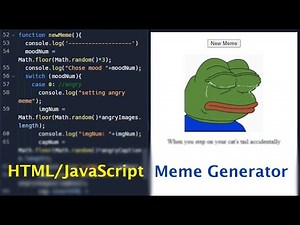 HTML/JavaScript Meme Generator