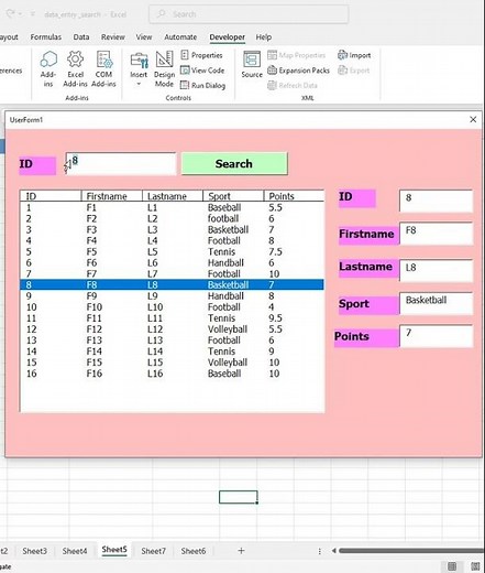 How to select row by search in Listbox Excel VBA