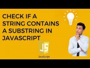 how to check whether a string contains a substring in javascript