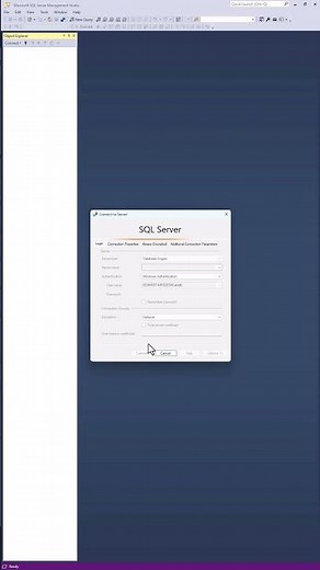 SQL Server: The certificate chain was issued by an authority that is not trusted #sqlserver #shorts