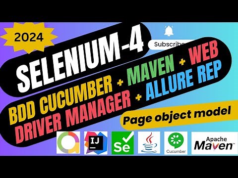 [2024][Updated]: Selenium + BDD Cucumber + Java + Web Driver manager + Allure reporting + POM