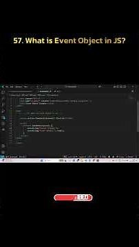 What is Event Object in JavaScript? | Detailed Explanation for Beginners & Experts!