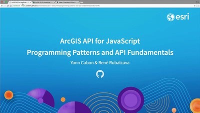 ArcGIS API for JavaScript Programming Patterns and API Fundamentals