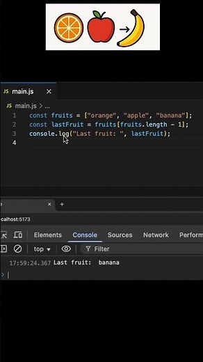 🚀 How to Get the Last Element of an Array in JavaScript – Classic vs Elegant!