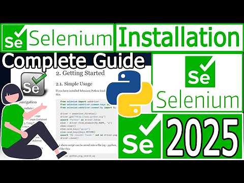 How to Install Selenium with latest Python on Windows 10/11 [ 2025 Update ] Python Selenium Tutorial