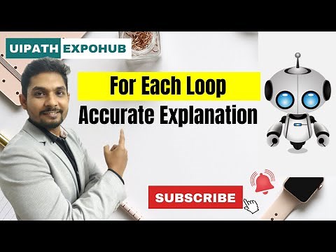 UiPath Tutorial | Uipath For Each Loop (2020)