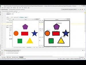 OpenCV Python Tutorial For Beginners 25 - Detect Simple Geometric Shapes using OpenCV in Python