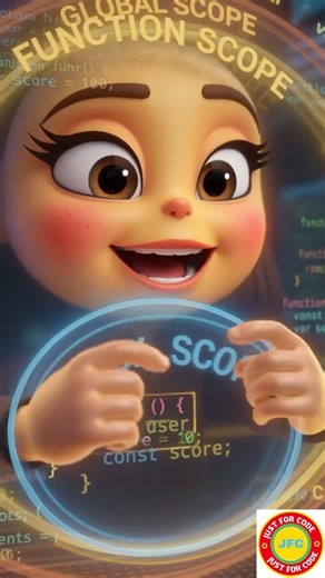 Scope In Javascript | Block Scope | Let | Const | Var | Variables #shorts #coding #viralvideo