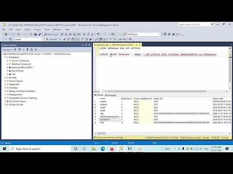 How To Generate A Script To Take Multiple Databases Offline In SQL Server
