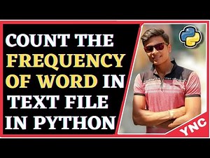 Count The Frequency Of Words In A File | Python