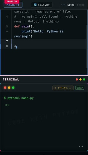 Python main() Function Explained: Why Your Code Isn't Running