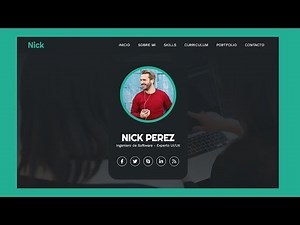 Cómo crear un PORTFOLIO WEB paso a paso - HTML - CSS - JS