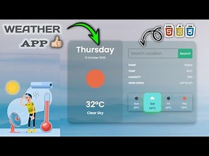 Weather App Project🌡:HTML CSS, and JavaScript.! Step-by-Step Guide