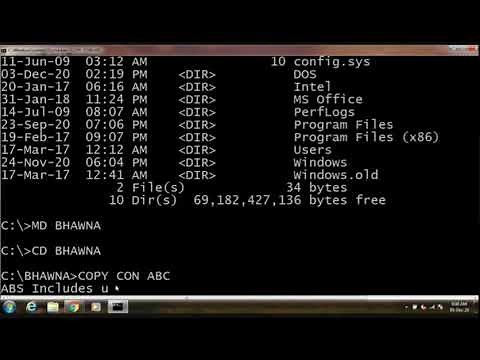 Internal Commands in DOS