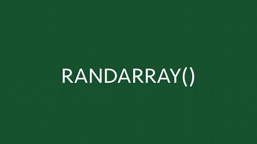 RANDARRAY function in Excel (How to   4 Examples)