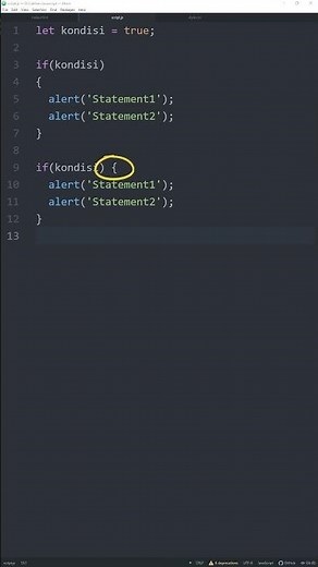 Cara Menulis Kurung Kurawal