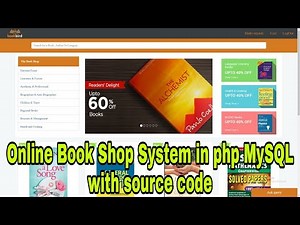 Online Book Shop System in php MySQL with source code