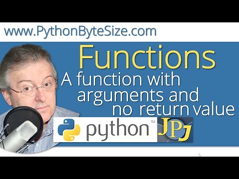 Python function with arguments and no return value
