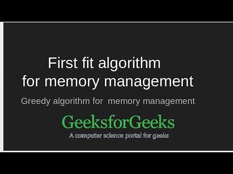 First Fit algorithm in Memory Management | GeeksforGeeks