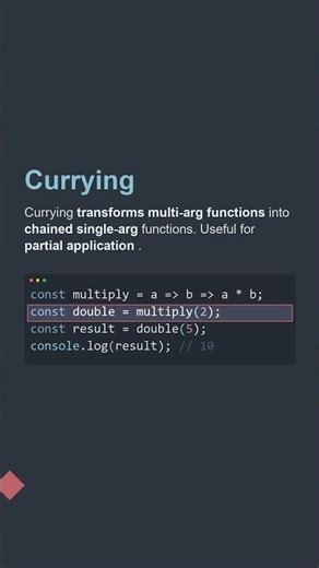 💡 Currying | JS Tips for Developers #Shorts