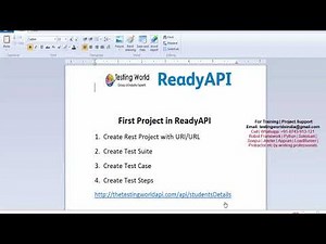 ReadyAPI :First Rest Test Case in ReadyAPI