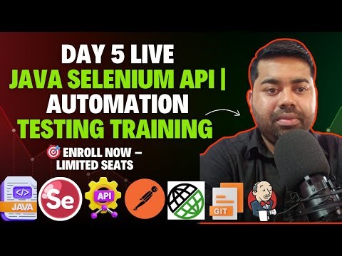 Java Selenium API Testing Demo Session | Learn Automation Testing | Day 05
