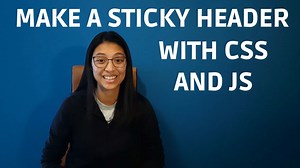 Simple sticky/fixed header that animates on scroll - Coder Coder