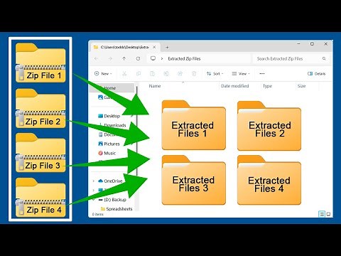 How to Extract Multiple Zip Files at Once