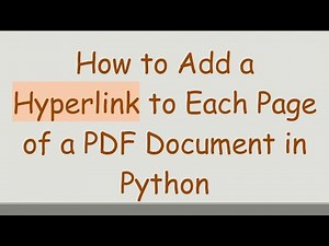 How to Add a Hyperlink to Each Page of a PDF Document in Python