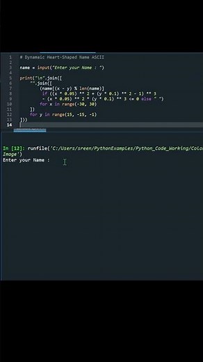 Dynamic Heart Shaped using python