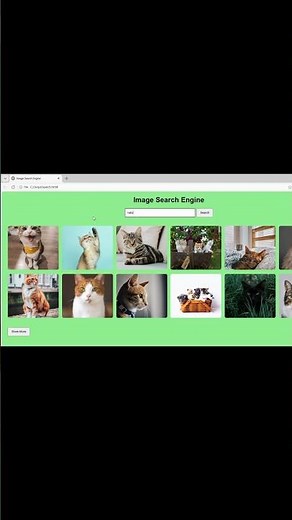 Image-Search App using HTML CSS and Jscript