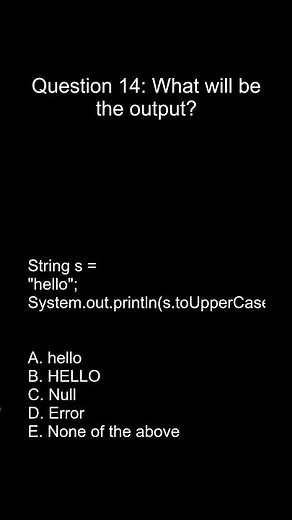 Java Programming MCQ | Question [14] | Test Your Java Skills