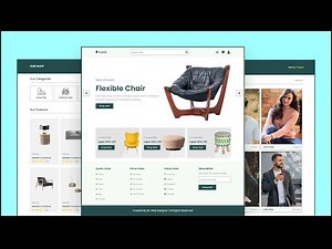 Create A Responsive Multipage Furniture Store Website Design [ HTML CSS / SASS JavaScript ]