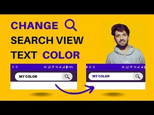 How to change the text color on an Android SearchView Status Bar JAVA || KOTLIN