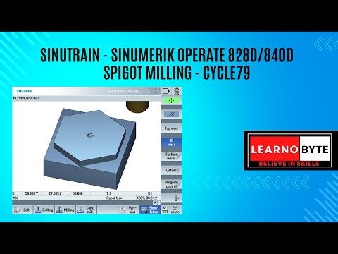 TUTORIALS - SIEMENS SHOPMILL- SINUMERIK 828D/840D -Getting Started MULTIEDGE SPIGOTMILLING CYCLE 79