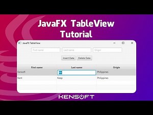 TableView in JavaFX For Beginners | EDIT and DELETE DATA
