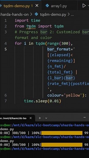 What is tqdm in python #python #ai #freeaitools
