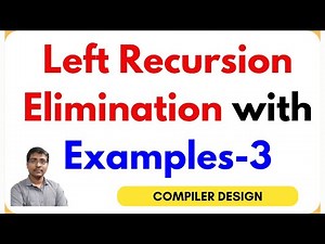 Elimination of Left Recursion in Compiler Design | Direct & Indirect Left Recursion with Examples-3