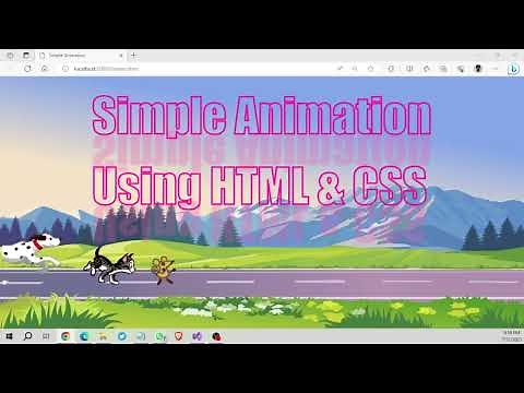 Amazing Running Animal Animation: 🐕🐱🐭Dog, Cat & Rat | HTML CSS 📝Tutorial | #coderbaba