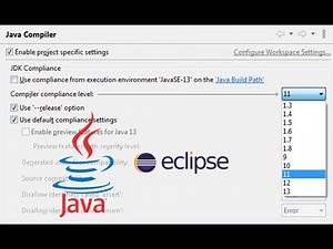 TIP: Change Java compiler version for Eclipse project