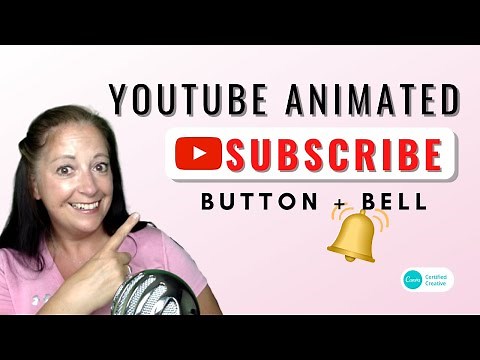 Youtube Animated Subscribe Button and Bell - made in Canva! 🔔