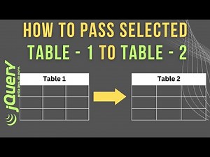 transfer rows from select table to another html table using checkbox