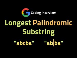 Longest Palindromic Substring - LeetCode 5 - Blind 75 - Coding Interview