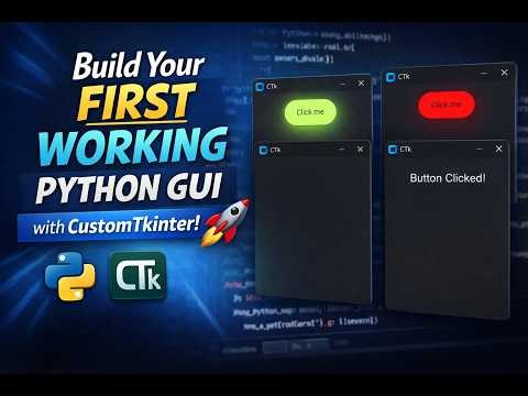 Learn to Build your First Exciting GUI in Python! – CustomTkinter